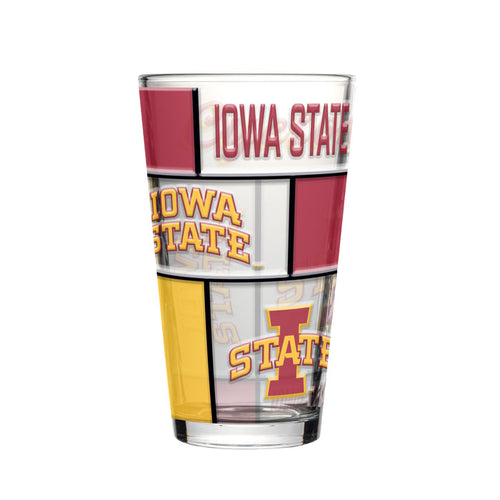 Iowa State Cyclones Quilted 16oz Pint Glass