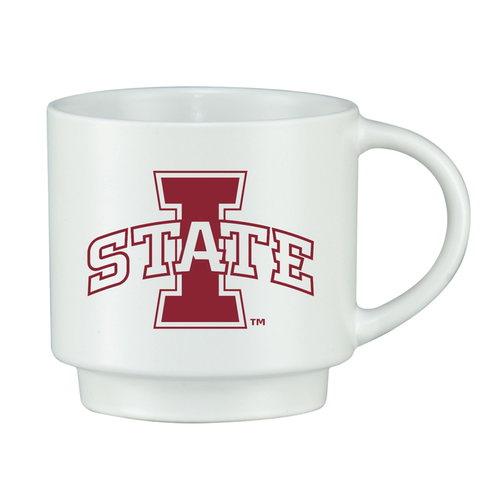 Iowa State Cyclones White 14oz. Logo Mug