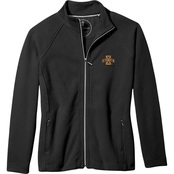 Iowa State Cyclones Women's Black Tommy Bahama Full-Zip Sweatshirt