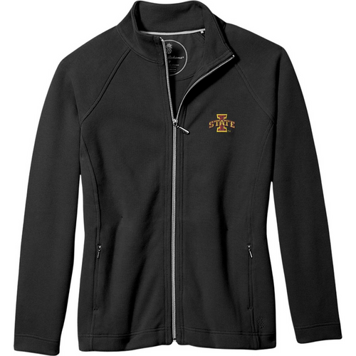 Iowa State Cyclones Women's Black Tommy Bahama Full-Zip Sweatshirt