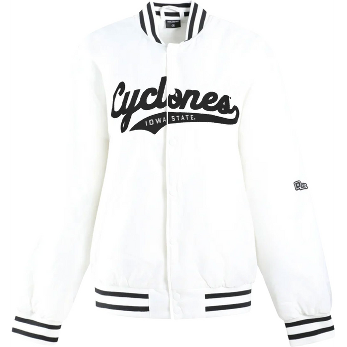 Iowa State Cyclones Women's White Varsity Jacket