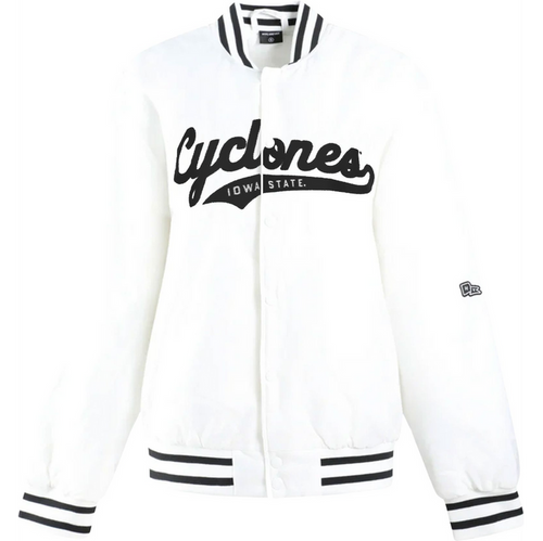 Iowa State Cyclones Women's White Varsity Jacket