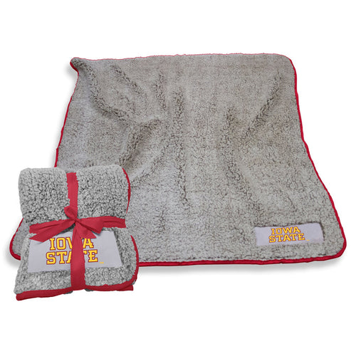Iowa State Cyclones Wordmark Frosty Fleece Throw Blanket