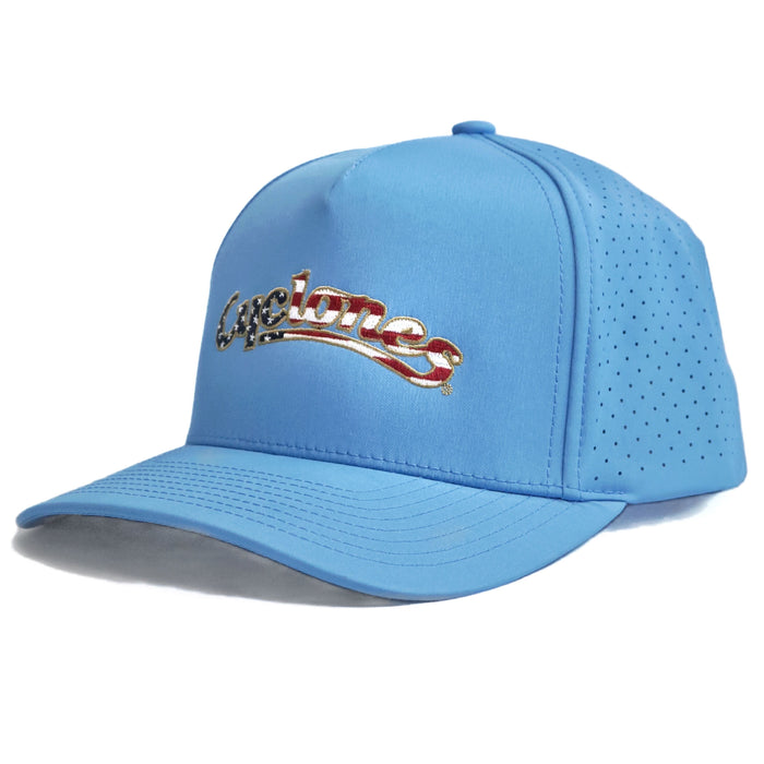Iowa State Hat Patriotic Blue Script