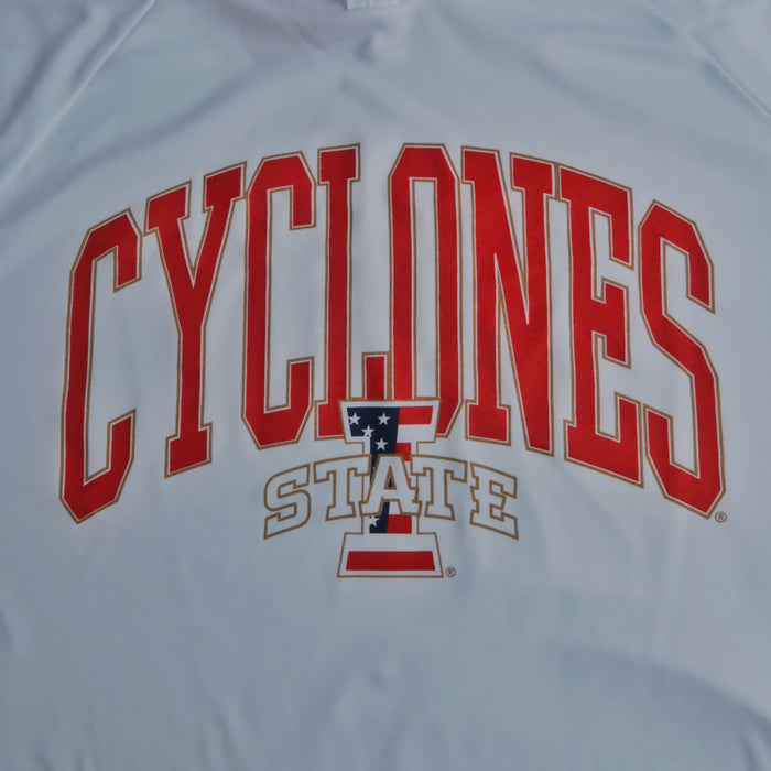Iowa State Hooded Shirt Patriotic ISU Logo