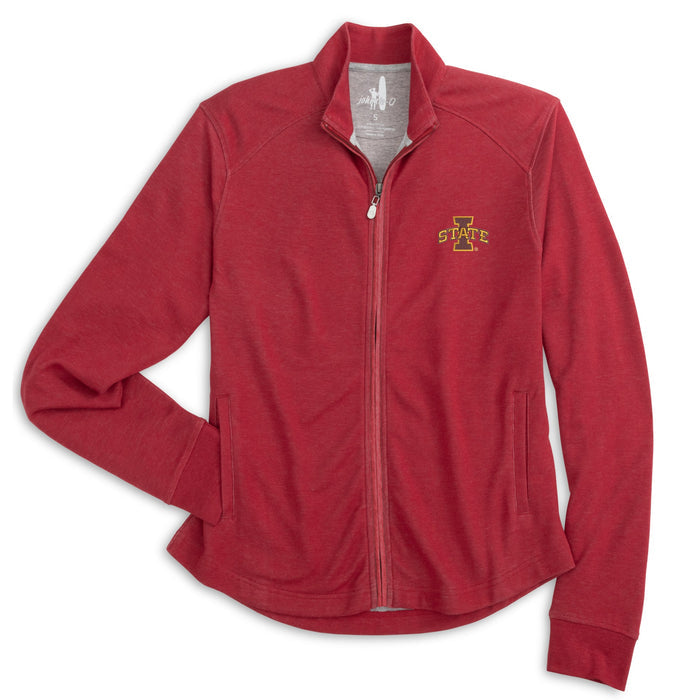 Iowa State Jacket Women's Red Johnnie-O Full-Zip