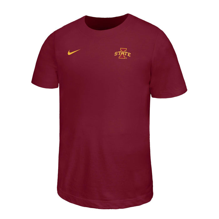 Iowa State Kids Shirt Solid Nike ISU Logo