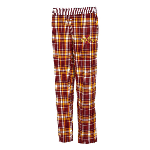 Iowa State Pants Women's Red/Gold Plaid Pajama