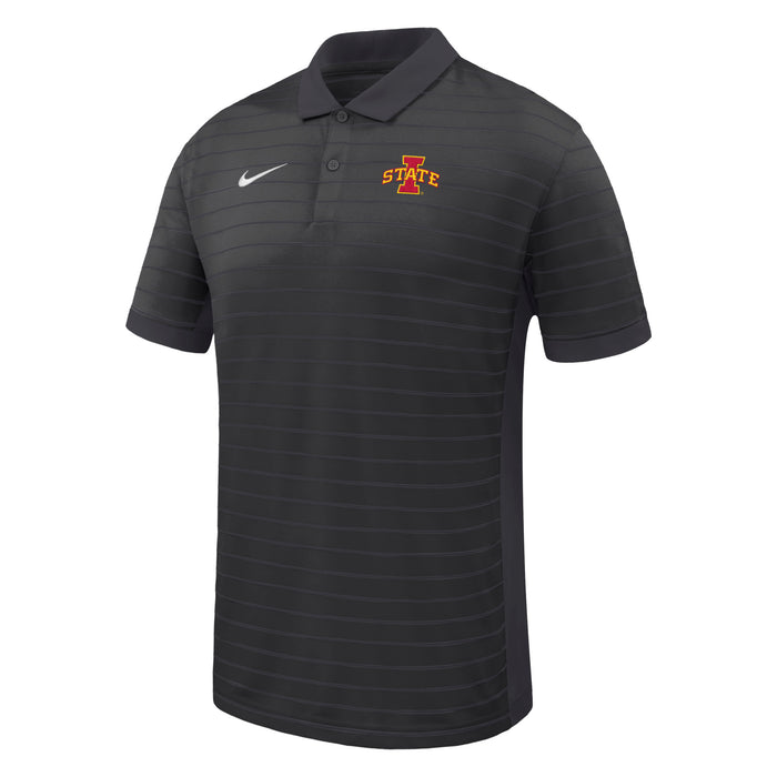 Iowa State Polo Men's Victory Nike Black Stripe