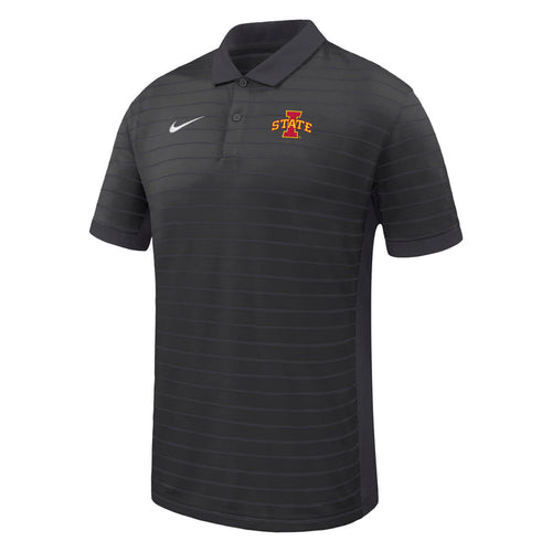 Iowa State Polo Men's Victory Nike Black Stripe