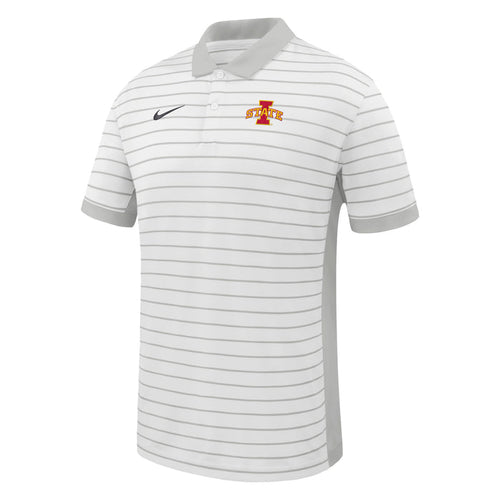 Iowa State Polo Men's Victory Nike White Stripe