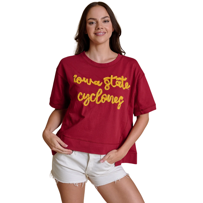 Iowa State Shirt Women's Glitter Script