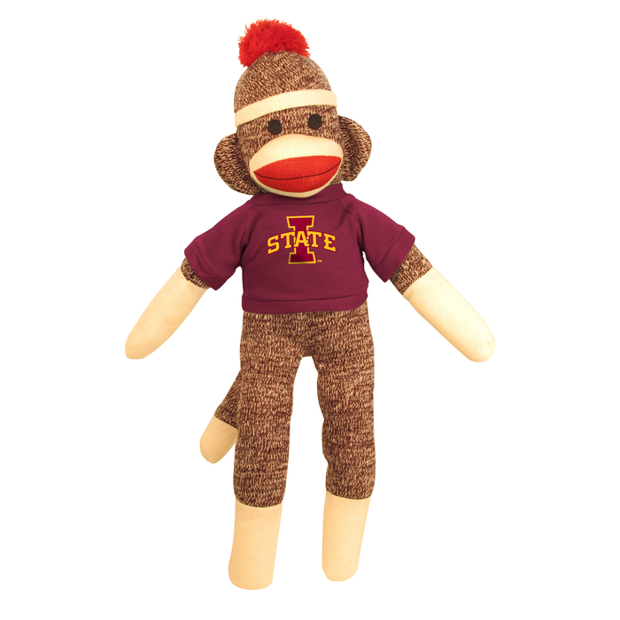 Iowa State Sock Monkey 20" Red Shirt/Pom