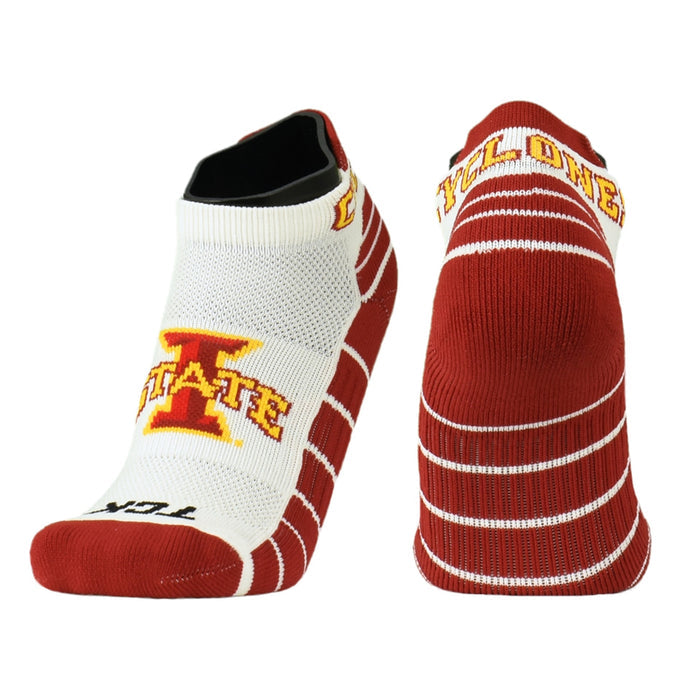 Iowa State Socks Short Ankle Red/White