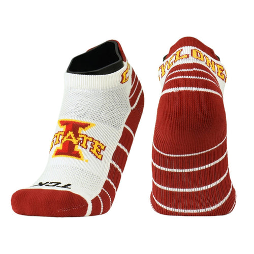 Iowa State Socks Short Ankle Red/White