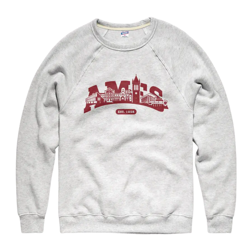 Iowa State Sweatshirt Grey Ames City Crew