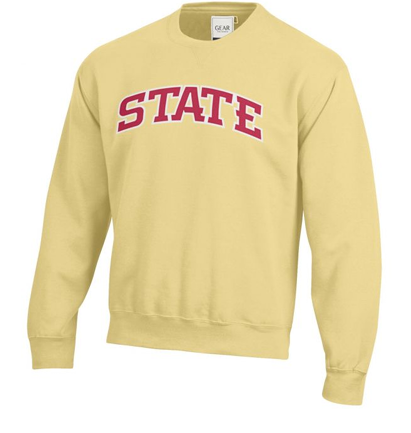 Iowa State Sweatshirt "State" Arch Crewneck