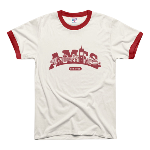 Iowa State T-Shirt Ames City Ringer Tee