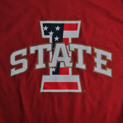 Iowa State T-Shirt Red Patriotic ISU Logo