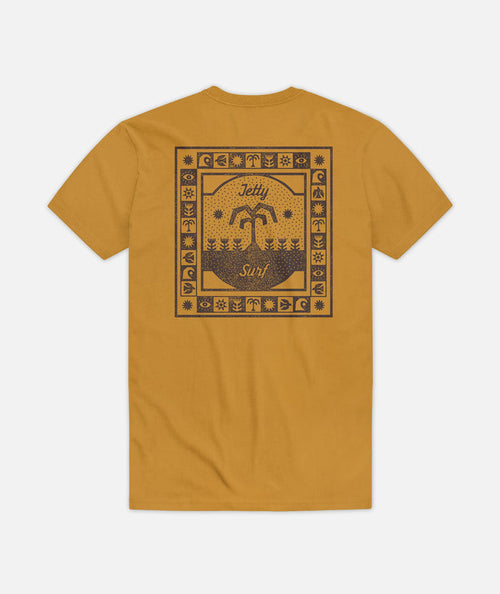 Jetty Mens Garden Tee Apparel Jetty Mustard Small