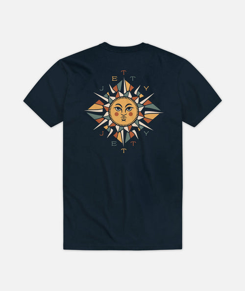 Jetty Mens Refraction Tee Apparel Jetty Navy Small