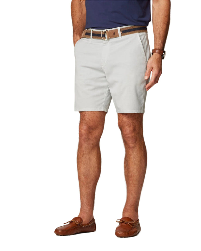 Johnnie-O Men's Nassau Cotton Blend Shorts Apparel Johnnie-O Chrome 30 7"