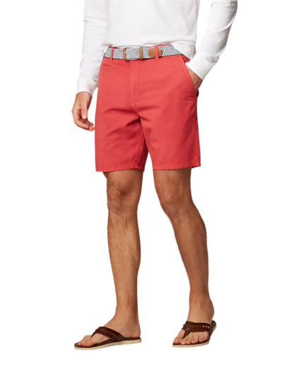 Johnnie-O Men's Nassau Cotton Blend Shorts Apparel Johnnie-O Malibu Red 30 7"