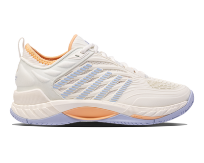 K-Swiss Women's Hypercourt Supreme 2 Footwear K-Swiss White/Heather/Peach Fuzz-131 6.5