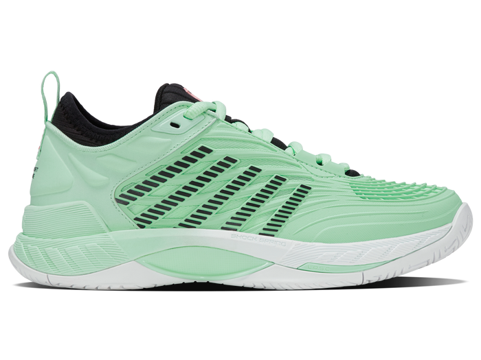 K-Swiss Women's Hypercourt Supreme 2 Footwear K-Swiss Neon Mint/Black/White-368 10