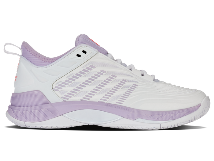K-Swiss Women's Hypercourt Supreme 2 Footwear K-Swiss White/Orchid Petal/Neon Blaze-182 8.5