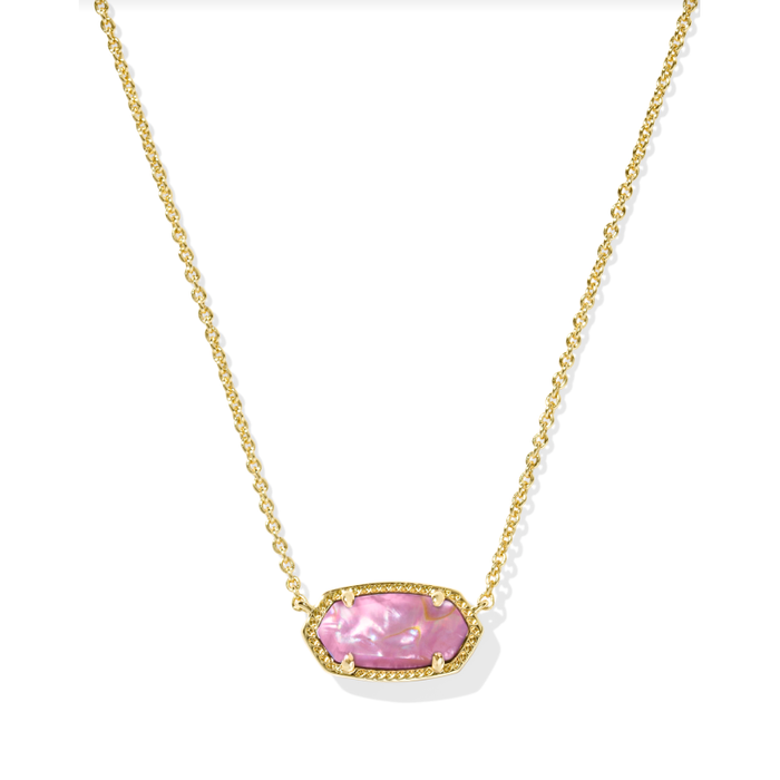 Kendra Scott Elisa Pendant Necklace in Gold Mauve Illusion