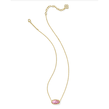 Kendra Scott Elisa Pendant Necklace in Gold Mauve Illusion