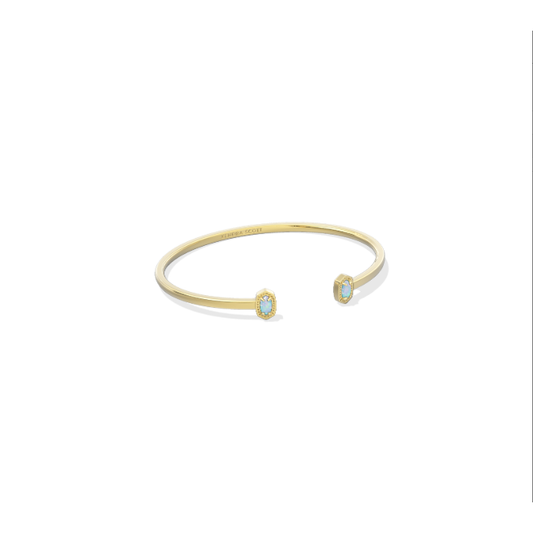 Kendra Scott Mini Elton Cuff Bracelet in Blue Opal