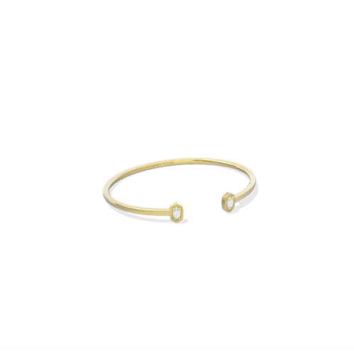 Kendra Scott Mini Elton Cuff Bracelet in White Opal