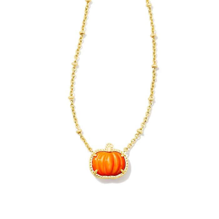 Kendra Scott Pumpkin Gold Short Necklace