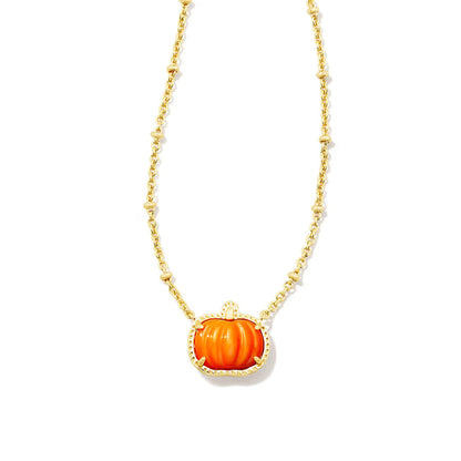 Kendra Scott Pumpkin Gold Short Necklace