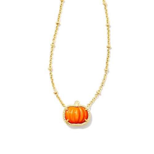 Kendra Scott Pumpkin Gold Short Necklace