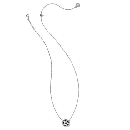 Kendra Scott Soccer Silver Short Pendant Necklace