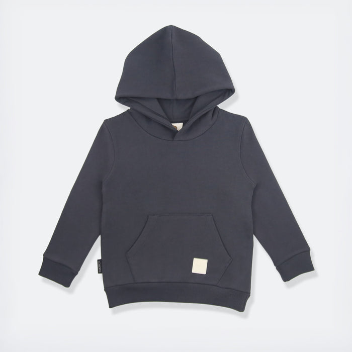 Kids Hoodie - Organic Brushed Terry Cotton - Lava