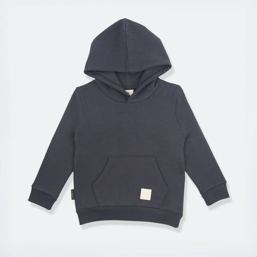 Kids Hoodie - Organic Brushed Terry Cotton - Lava