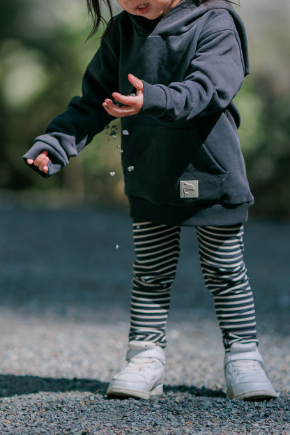 Kids Hoodie - Organic Brushed Terry Cotton - Lava