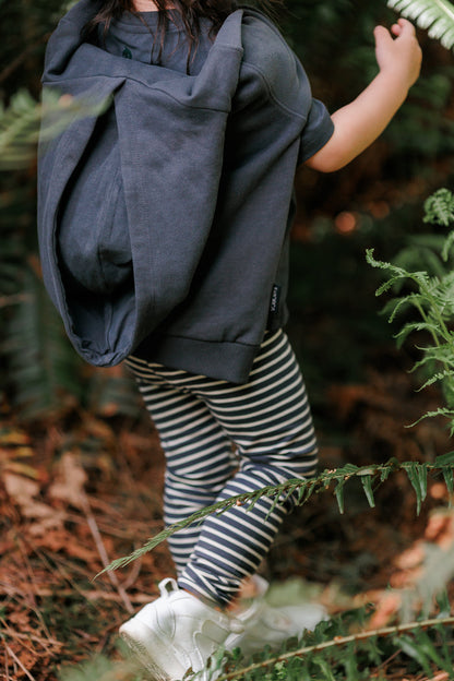 Kids Hoodie - Organic Brushed Terry Cotton - Lava
