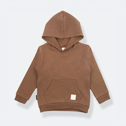 Kids Hoodie - Organic Brushed Terry Cotton – Mocha