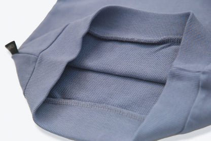 Close-up of french terry fabric and hood detail – flint hoodie for kids