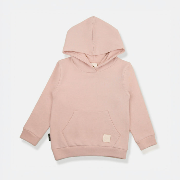 Kids Hoodie - Organic French Terry Cotton – Pale Rose