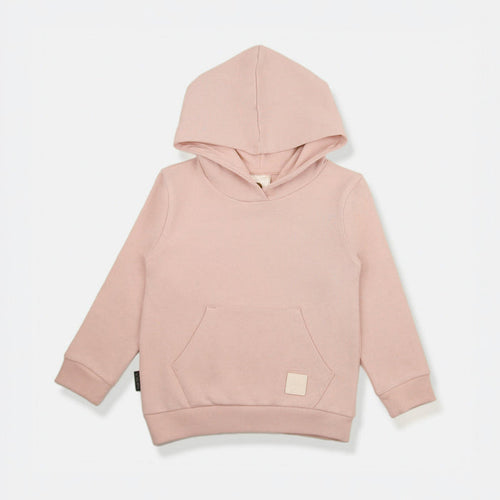 Kids Hoodie - Organic French Terry Cotton – Pale Rose