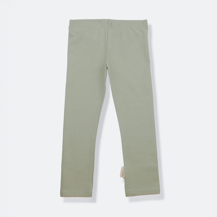 Kids Leggings – Organic Cotton  – Sage
