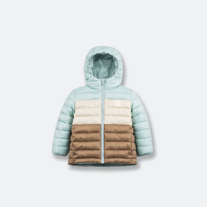 Kids Puffer Jacket - Porteau Reversible Waterproof - Fall/Winter - Blue Haze