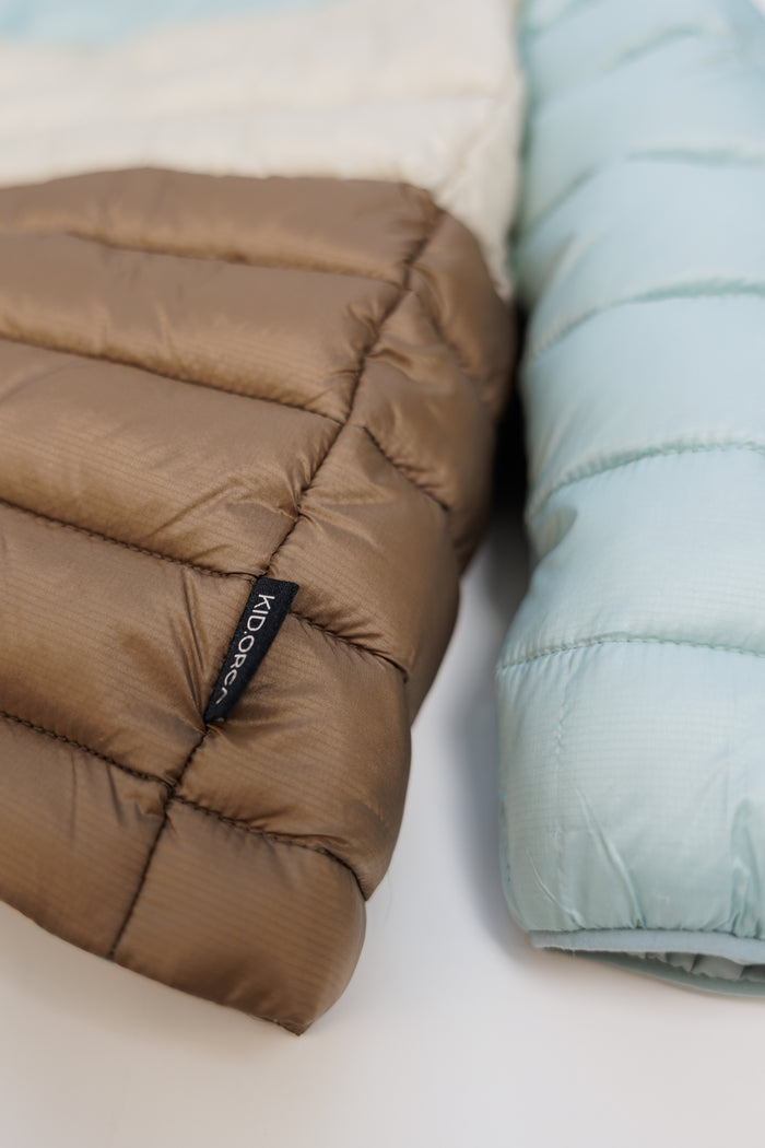 Kids Puffer Jacket - Porteau Reversible Waterproof - Fall/Winter - Blue Haze