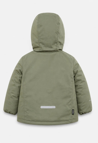 Kids Puffer Jacket - Porteau Reversible Waterproof - Fall/Winter - Dusty Olive